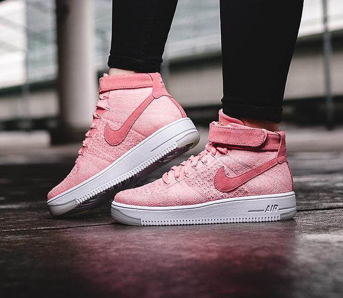 nike air force 1 flyknit rosas